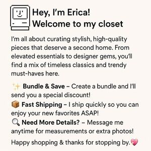 Meet your Posher, Erica